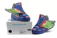 2013 wings adidas populaire hommes femmes jeremy scott bleu rouge